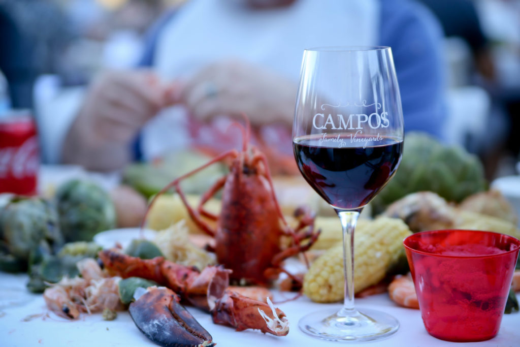 Campos Family Vineyard Lobster Feed