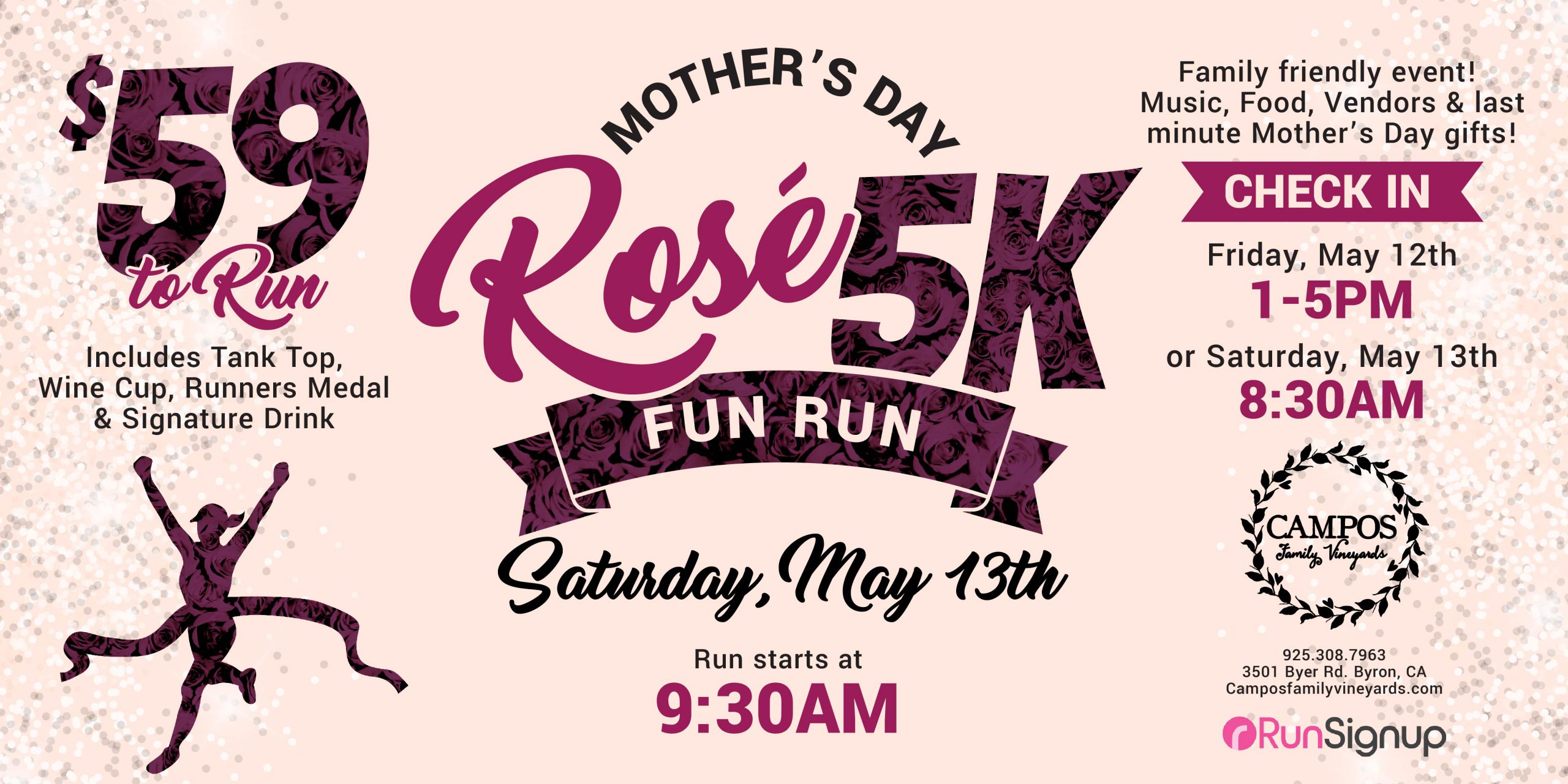 Mother's Day Rose 5k Fun Run