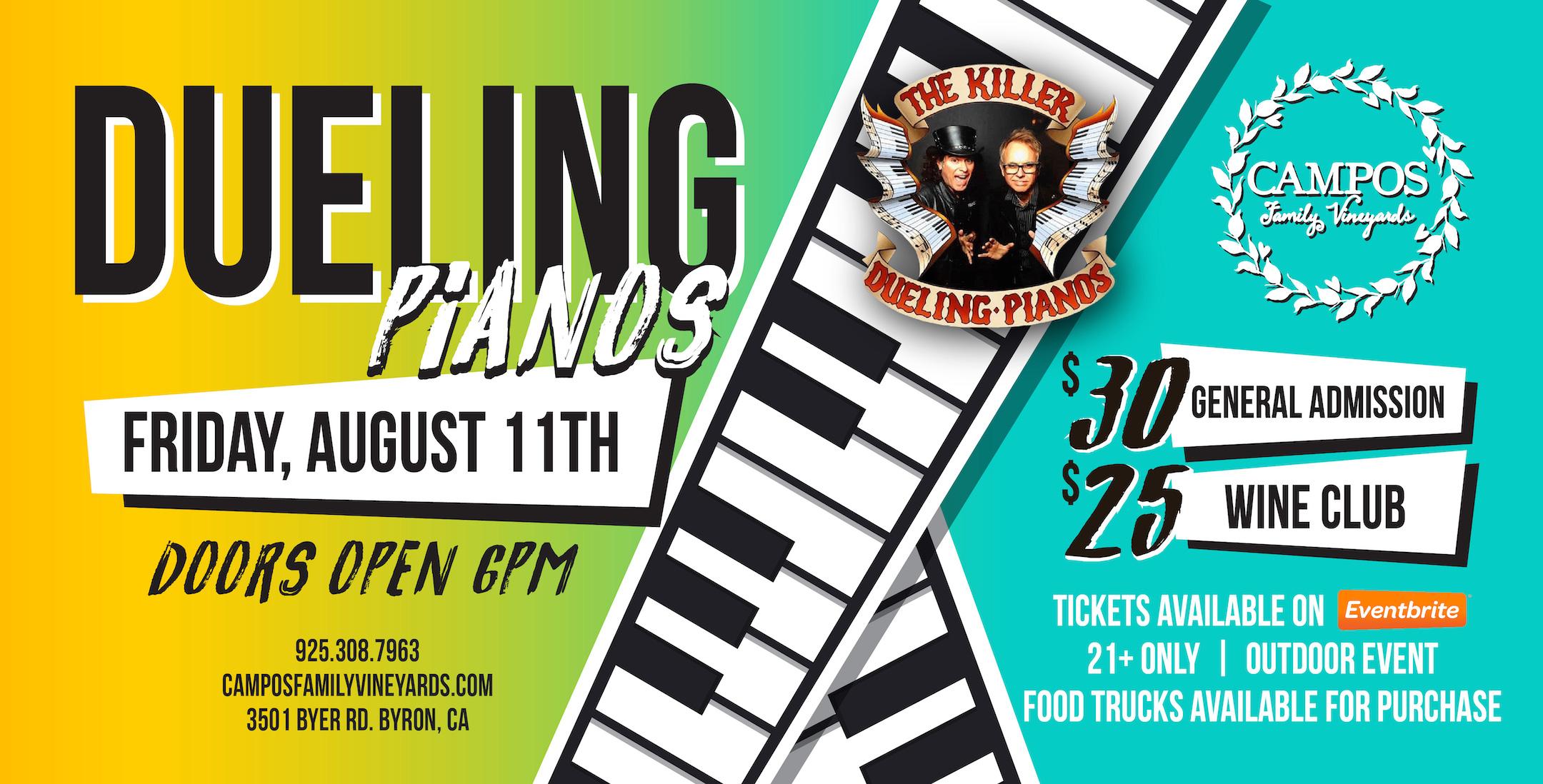 Dueling Pianos with The Killer Dueling Pianos - Outdoor Show